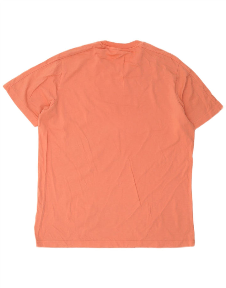 Adidas Herren T-Shirt Top Large Orange Baumwolle