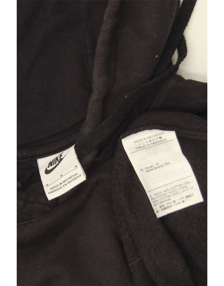 Nike Herren-Hoodie-Pullover aus mittelschwarzer Baumwolle