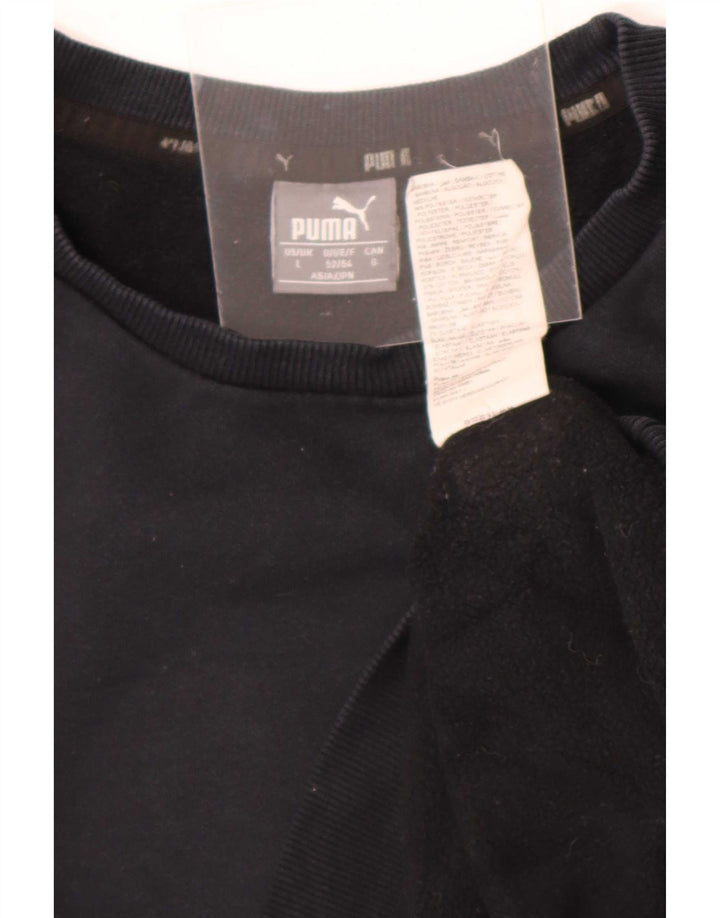 Puma Herren Sweatshirt Pullover Large Schwarz Baumwolle