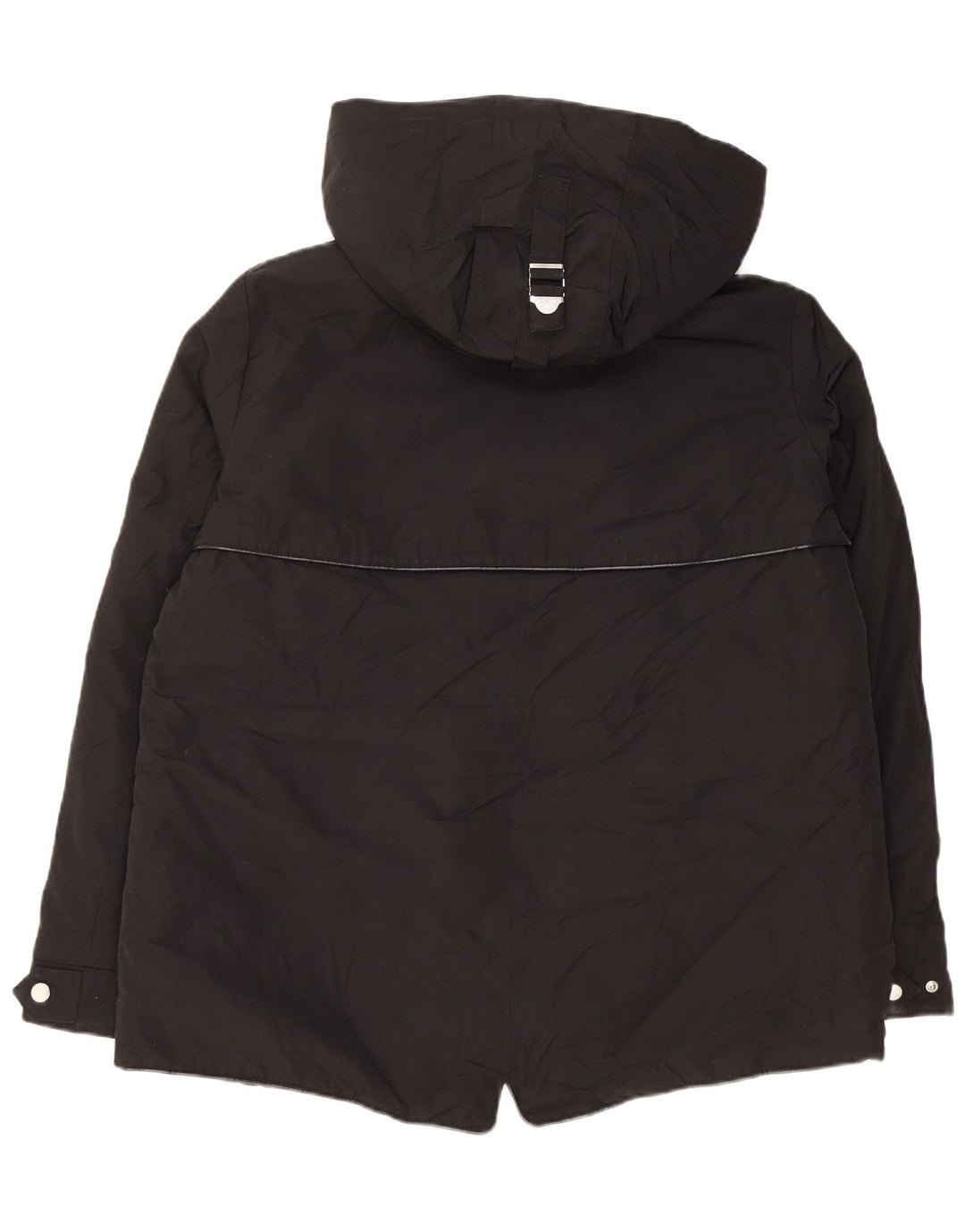 Zara Damen-Windbreakerjacke mit Kapuze, UK 18, XL, Schwarz, Polyester
