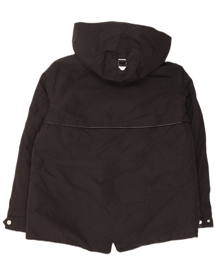 Zara Damen-Windbreakerjacke mit Kapuze, UK 18, XL, Schwarz, Polyester