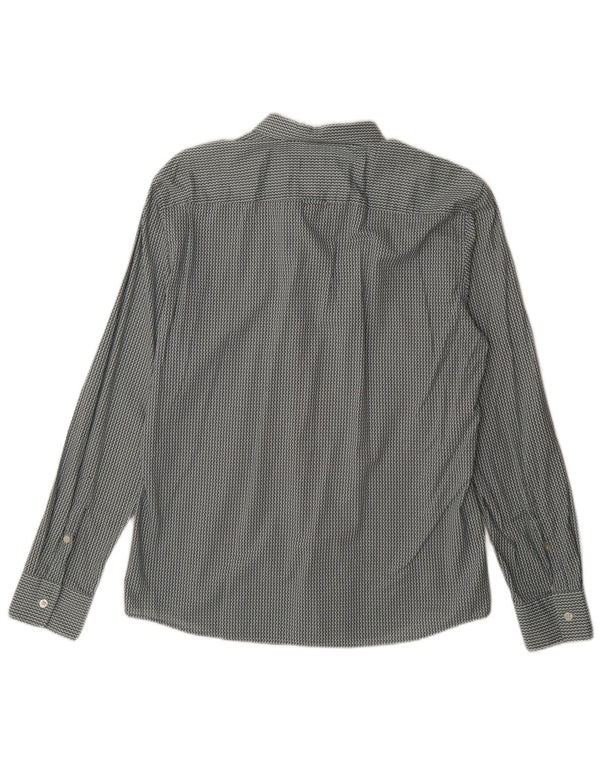 Hugo Boss Slim-Fit-Hemd für Herren, groß, grün, geometrisch, Baumwolle