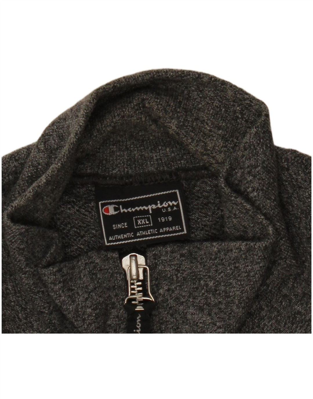 Champion Herren-Trainingsoberteil, Jacke, Größe 2XL, Grau meliert