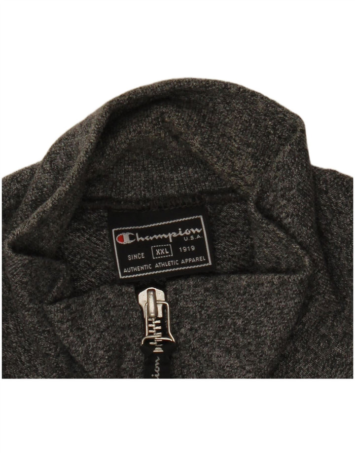 Champion Herren-Trainingsoberteil, Jacke, Größe 2XL, Grau meliert