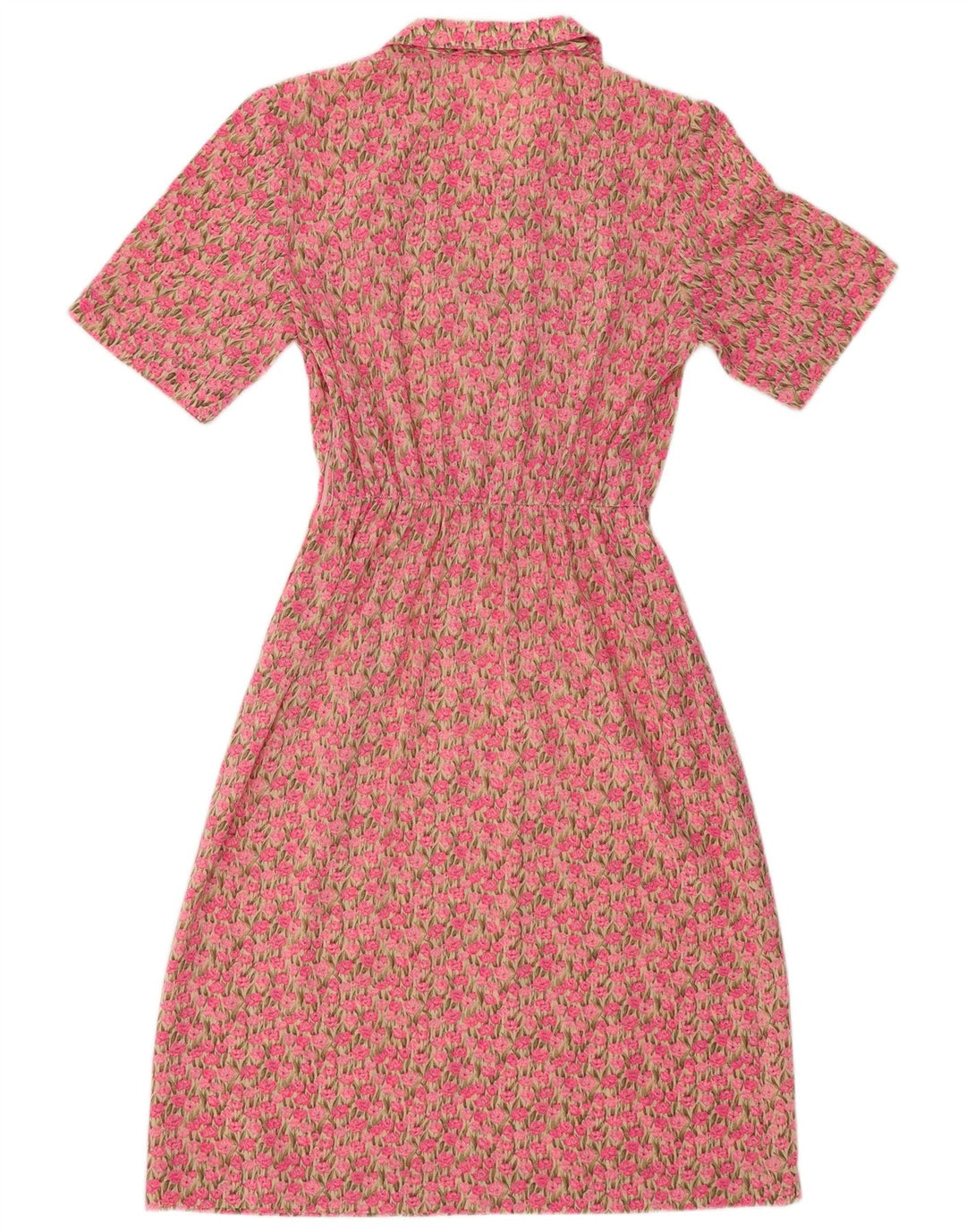 VINTAGE Womens Maxi Dress UK 14 Medium Pink Floral