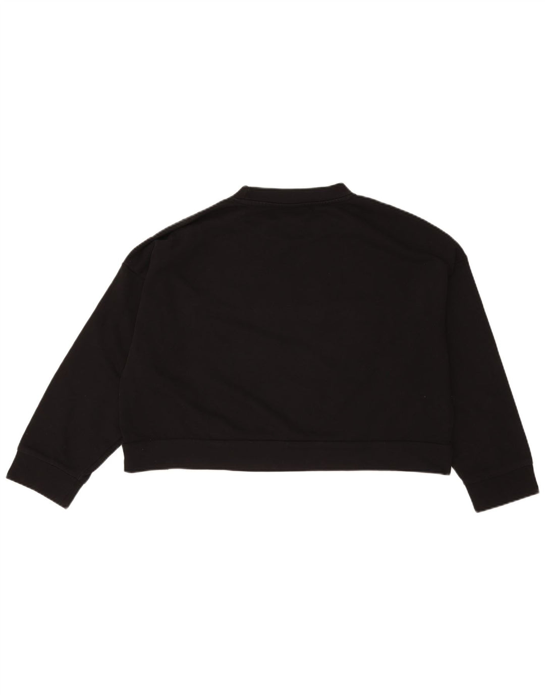 ELLESSE Damen-Sweatshirt mit übergroßem, bauchfreiem Grafikmuster, Gr. 14, mittelschwarz