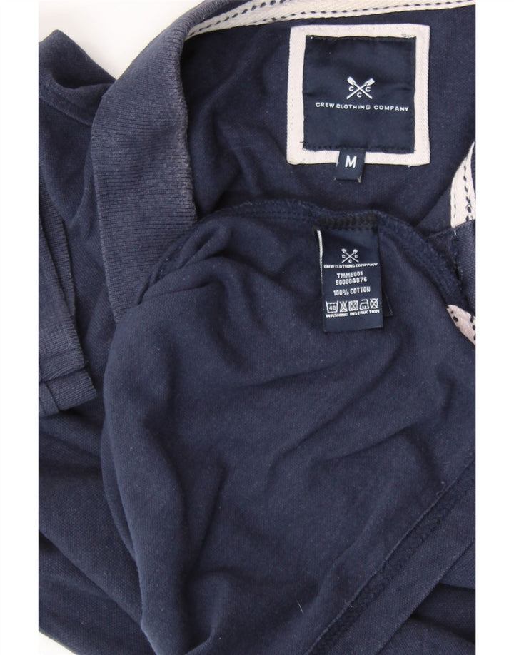 CREW CLOTHING Herren-Poloshirt, mittelmarineblaue Baumwolle
