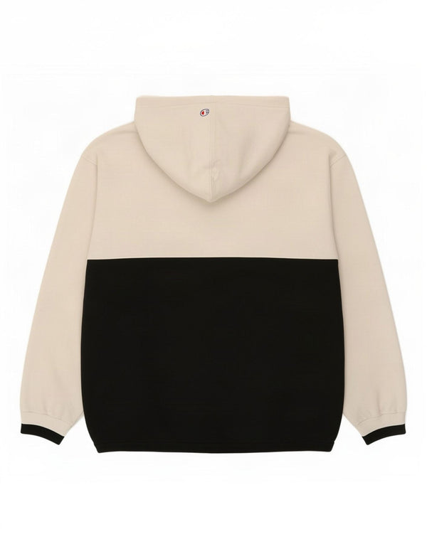 Champion Herren-Kapuzenpullover mit Grafik, 2XL, weiße Farbblock-Baumwolle