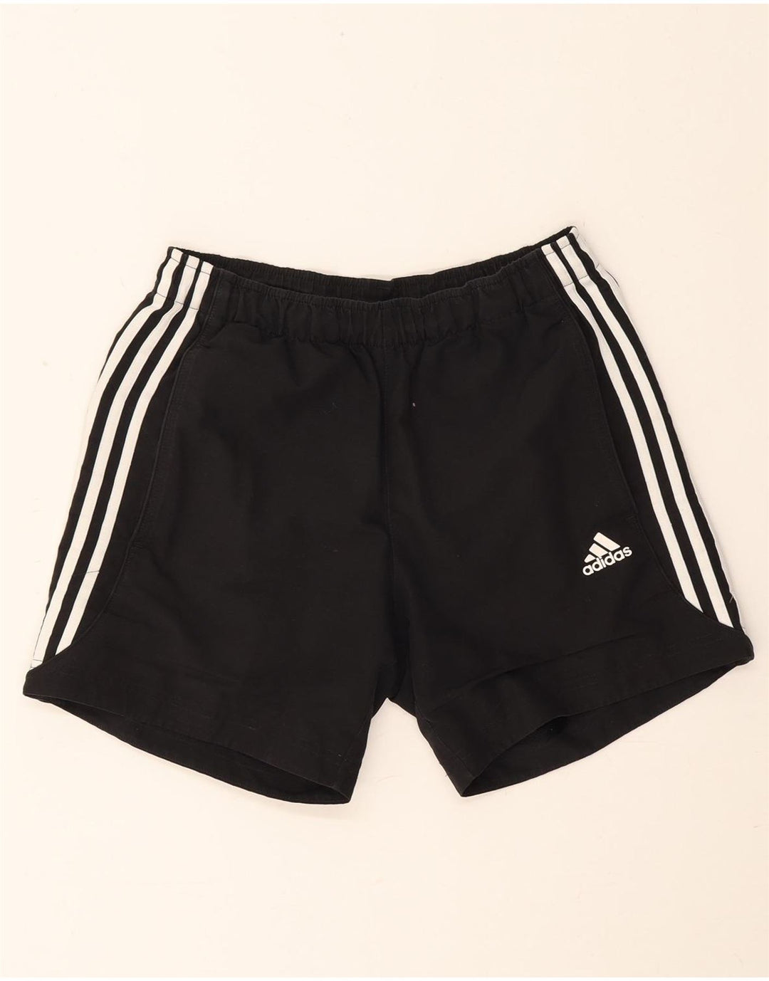 Adidas Damen Sportshorts UK 8 Small Schwarz Polyester