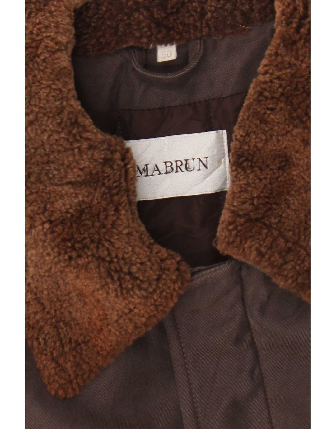 Mabrun Herren Bomberjacke IT 50 Large Braun Polyester