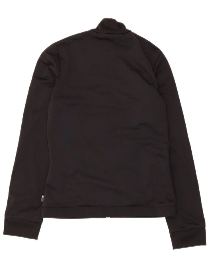 Adidas Damen-Trainingsanzug-Oberteiljacke UK 8 Small Schwarzer Colourblock-Polyester