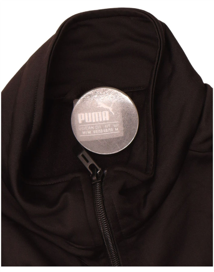 PUMA Herren-Trainingsanzug mit grafischem Oberteil, Mittelschwarzes Polyester