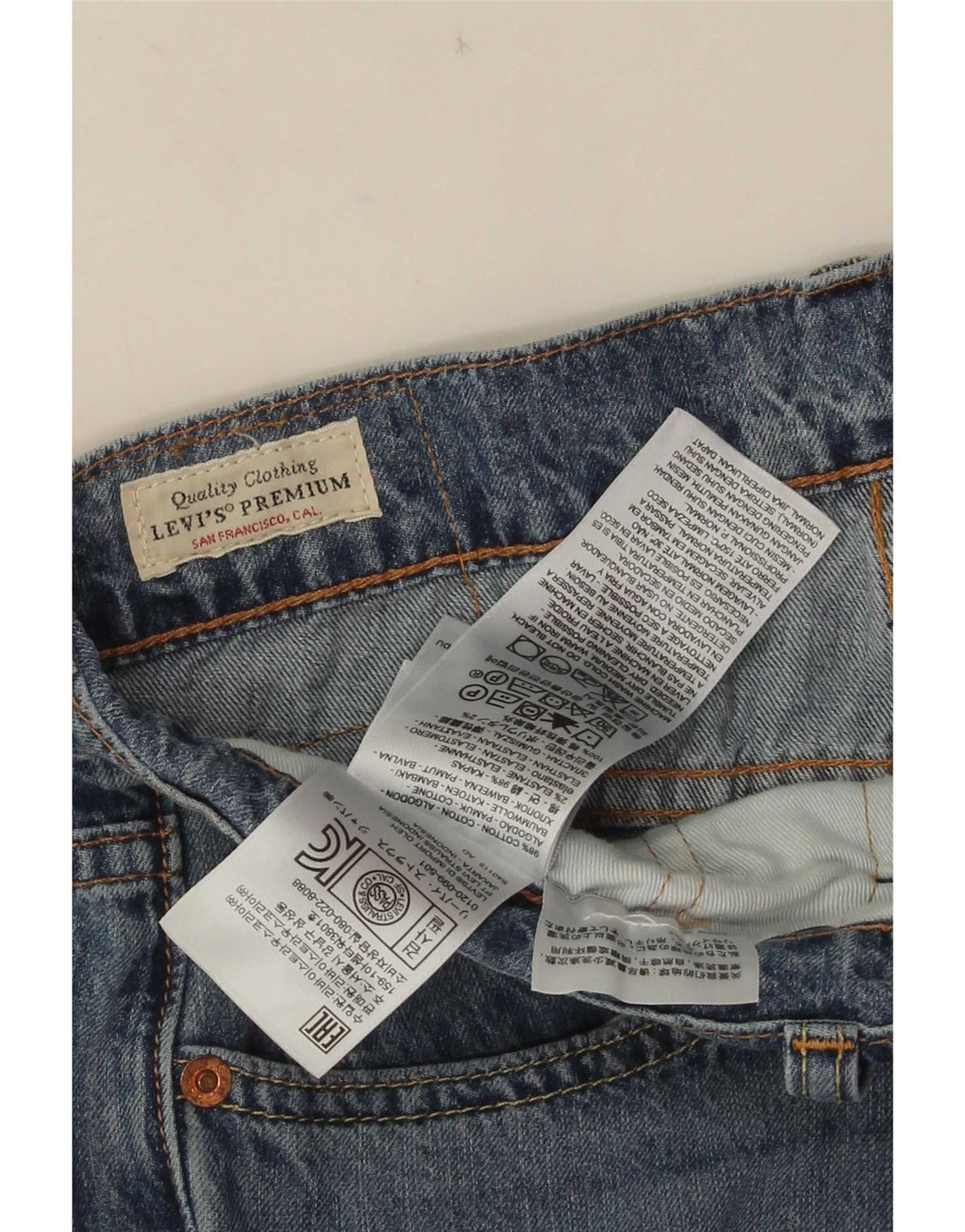 Levi's Damen 511 Slim Jeans W31 L34 Blaue Baumwolle