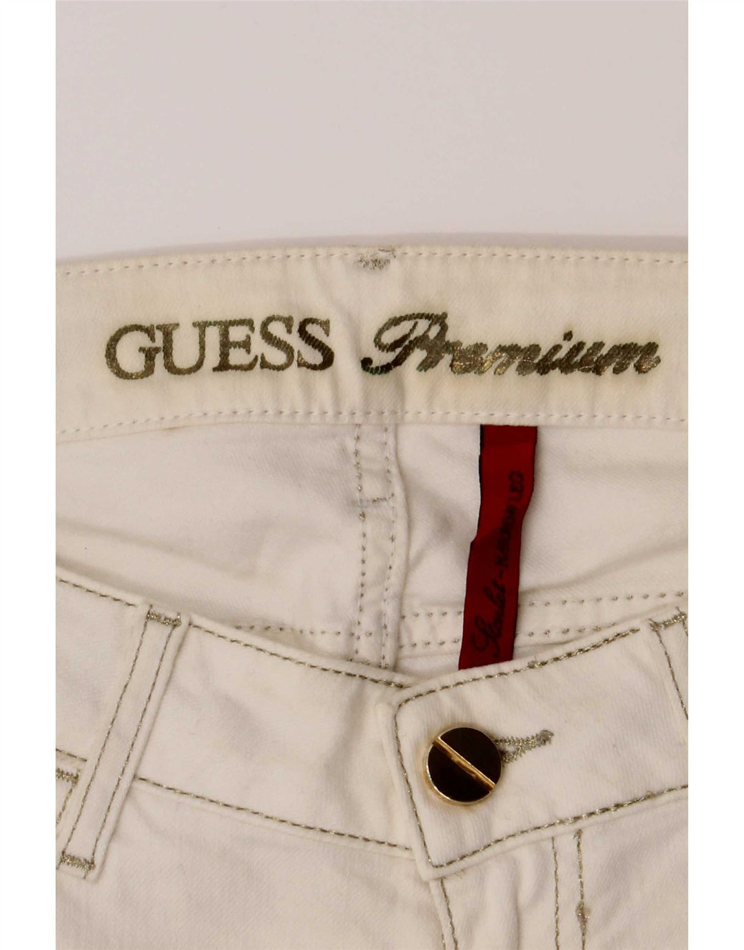Guess Damen Skinny Jeans W27 L34 Weiße Baumwolle