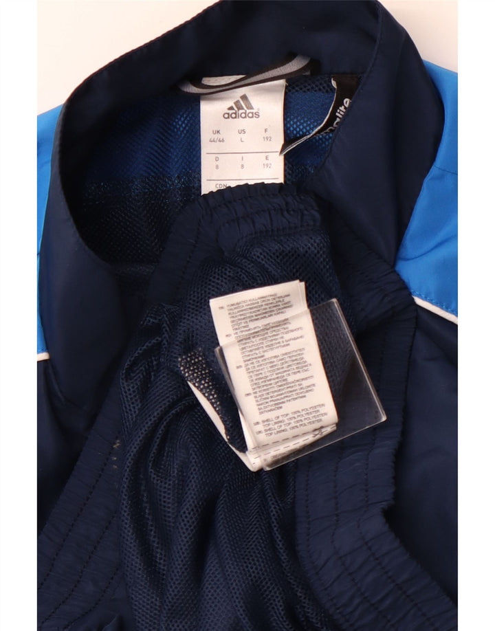 ADIDAS Herren Climalite Trainingsanzug Top Jacke UK 44/46 Large Marineblau