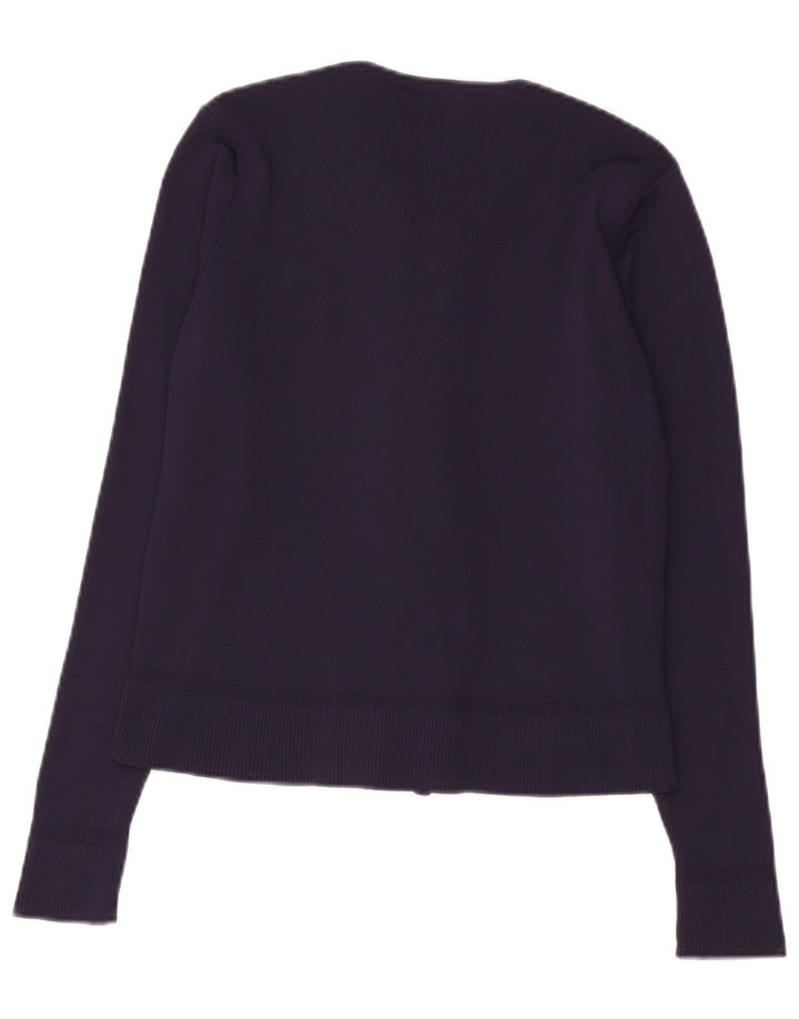 Marks & Spencer Damen-Cardigan-Pullover UK 14 Medium Navy Blue Polyamid
