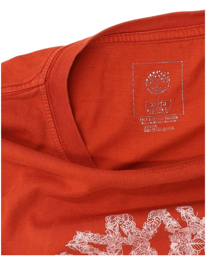 Timberland Herren Regular Fit Graphic T-Shirt Top XL Orange