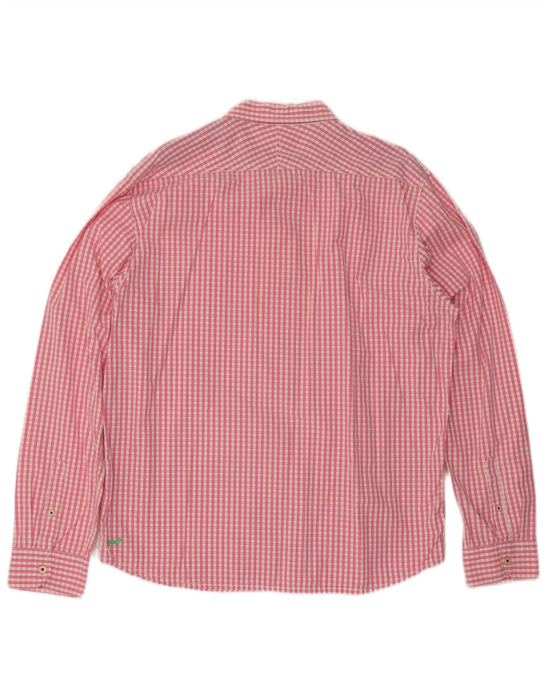 White Stuff Herren-Hemd mit klassischer Passform, XL, rosa kariert, Baumwolle