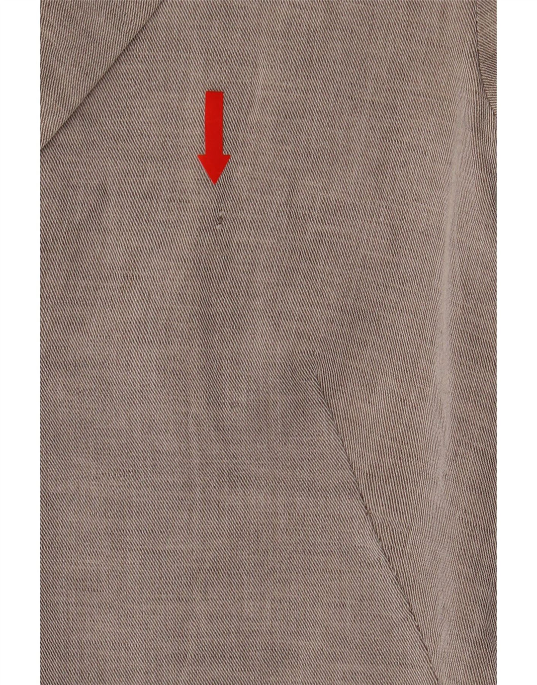 Zara Damen Open Crop Blazer Jacke UK 12 Mittelgraue Baumwolle