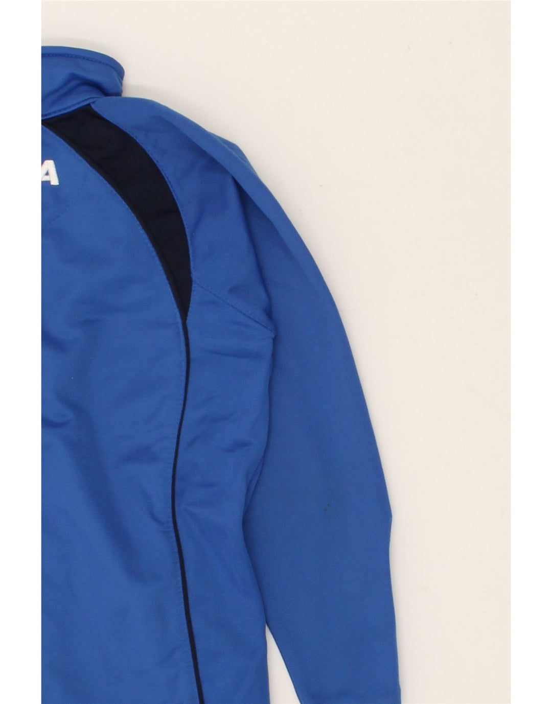 LEGEA Boys Graphic Tracksuit Top Jacket 8-9 Years 3XS Blue Polyester Vintage Legea and Second-Hand Legea from Messina Hembry 