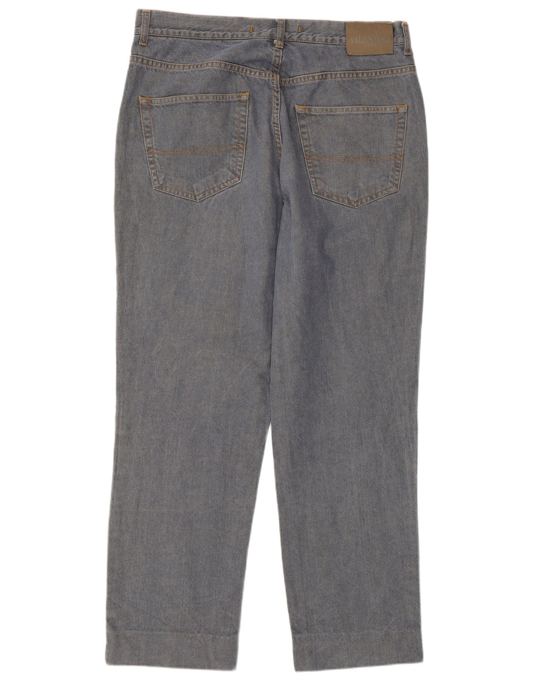 VALENTINO Herren Straight Jeans W38 L29 Blau
