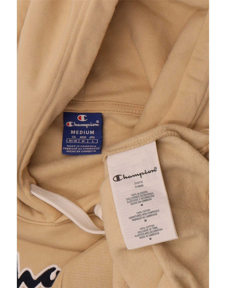 Champion Herren-Kapuzenpullover mit Grafik, reguläre Passform, mittelbeige Baumwolle