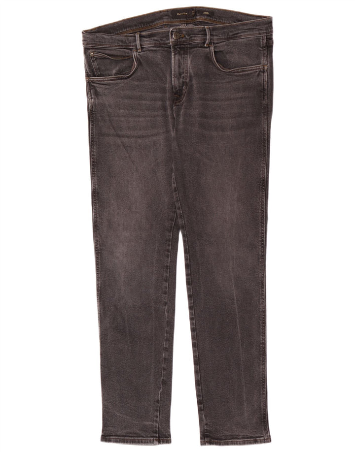 Massimo Dutti Herren Slim Jeans EU 46 XL W36 L32 Graue Baumwolle