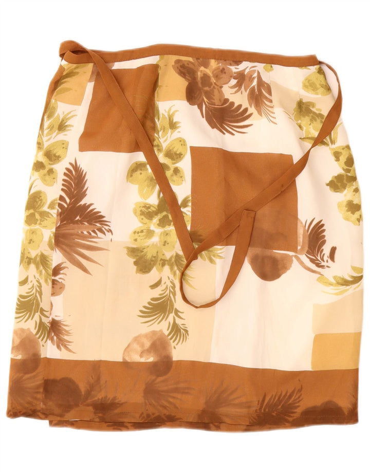 DE PIETRI Damen Wickelrock W26 Kleines mehrfarbiges Blumenmuster