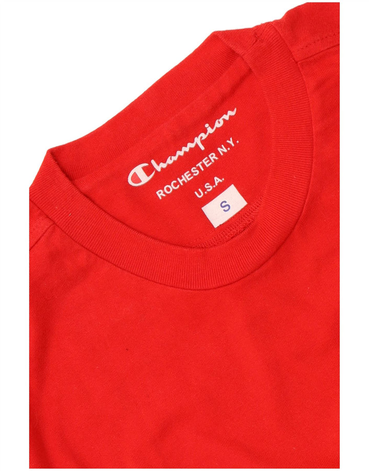Champion Herren T-Shirt Top Small Rot