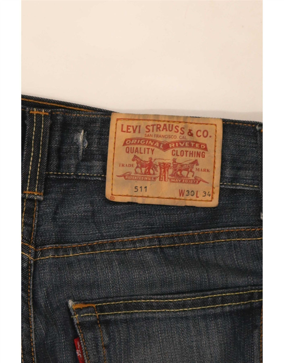 Levi's Damen 511 Slim Jeans W30 L30 marineblaue Baumwolle