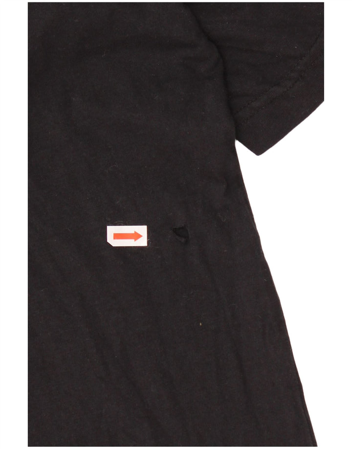 Champion Herren-T-Shirt mit Grafik, groß, aus schwarzer Baumwolle