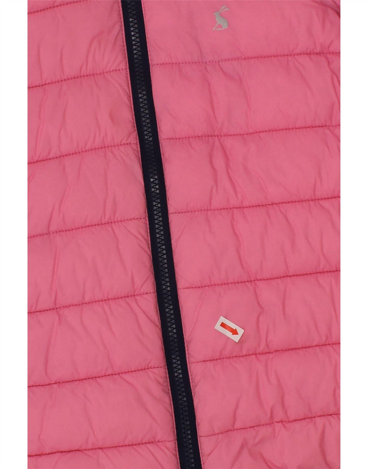 JOULES Wattierte Mädchenjacke mit Kapuze, 6–7 Jahre, Rosa, Polyamid