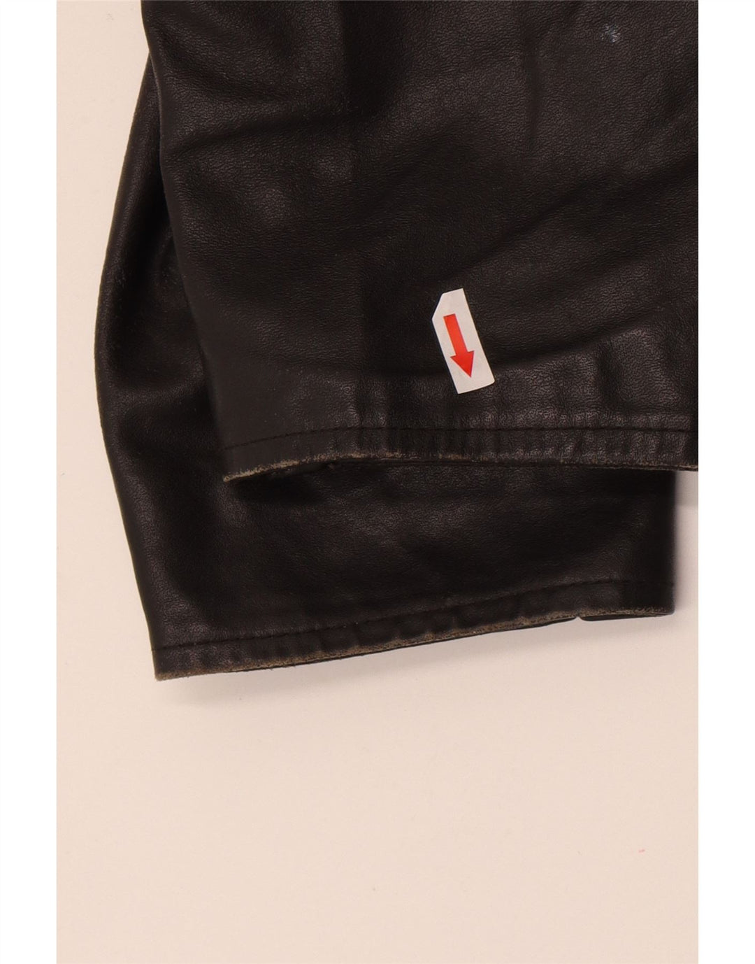 Sasch Damen Lederjacke UK 14 Großes schwarzes Leder