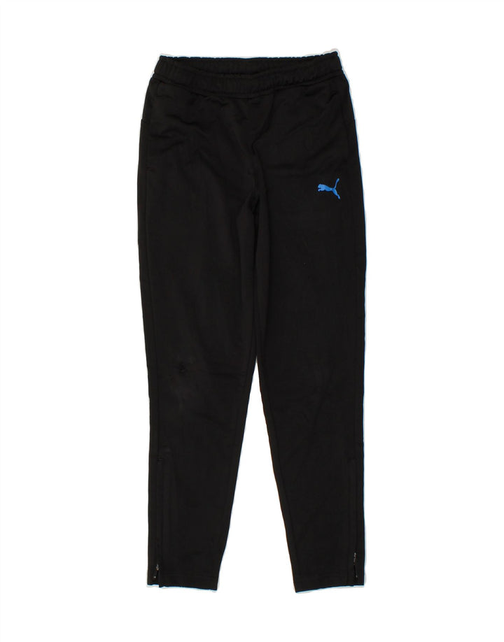 PUMA Boys Tracksuit Trousers 9-10 Years Medium  Black Polyester Vintage Puma and Second-Hand Puma from Messina Hembry 