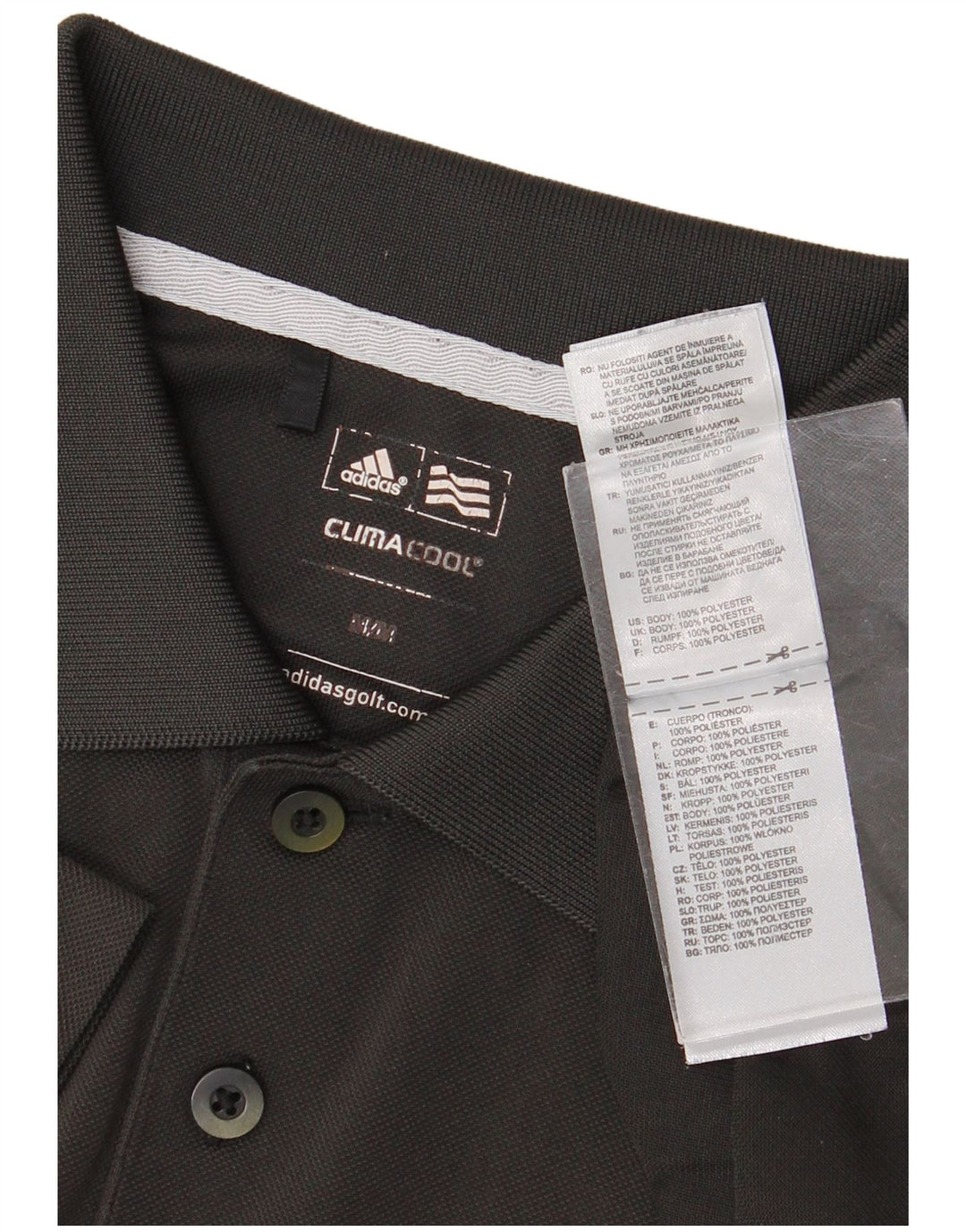 Adidas Herren Climacool Poloshirt Mittelgraues Polyester