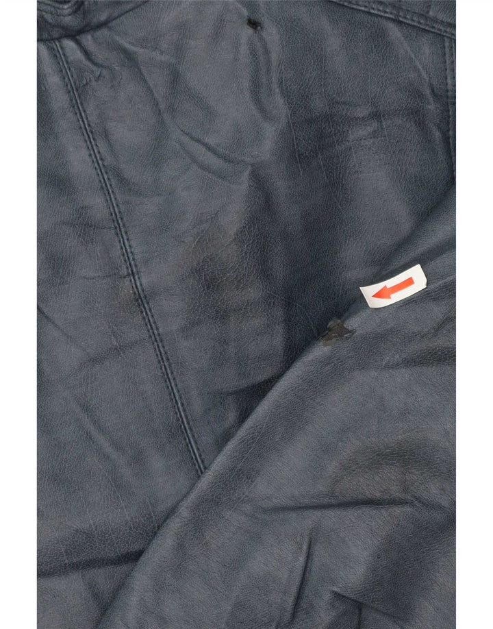 Alcott Damen Lederjacke UK 18 XL Blau