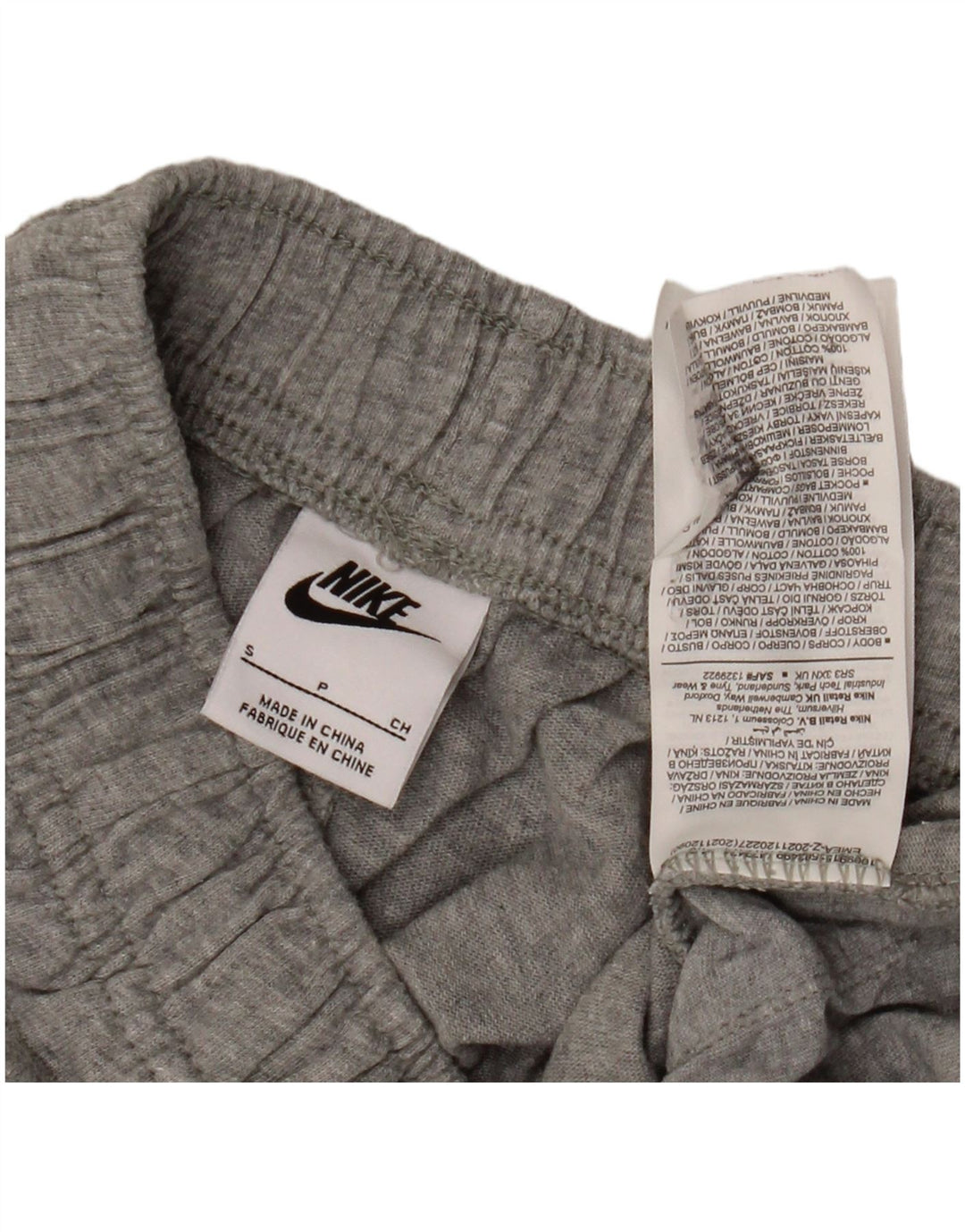 Nike Herren-Sportshorts, Größe S, graue Baumwolle