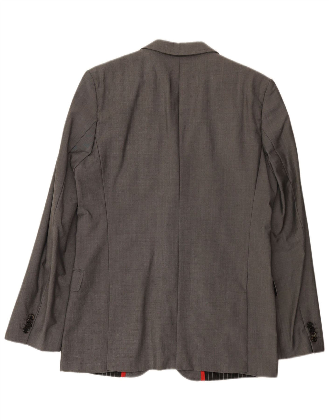 Hugo Boss Herren-Blazer mit 2 Knöpfen, EU 48, mittelgraue Wolle