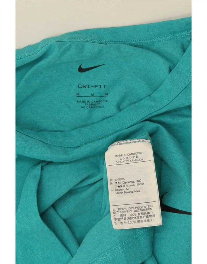 Nike Herren Dri Fit T-Shirt Top Medium Türkis Polyester