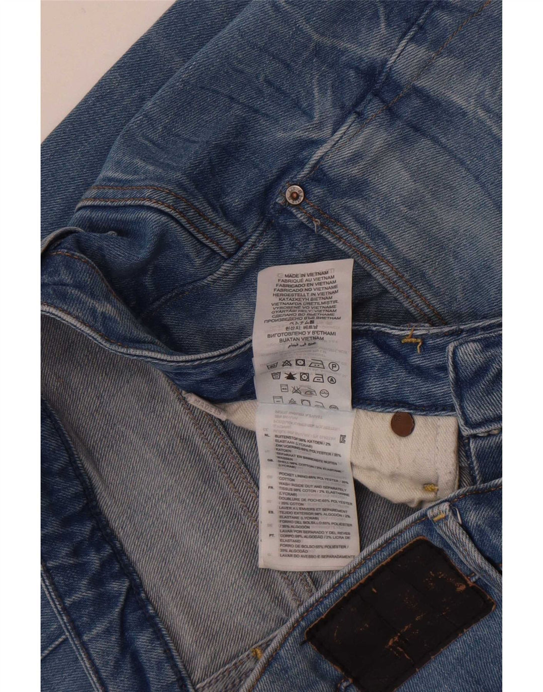 G-Star Damen Arc Slim Jeans W26 L31 Blaue Baumwolle
