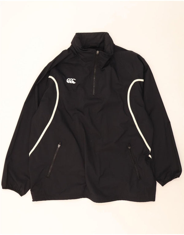 CANTERBURY Herren Pullover Regenjacke UK 42 XL Schwarz Nylon