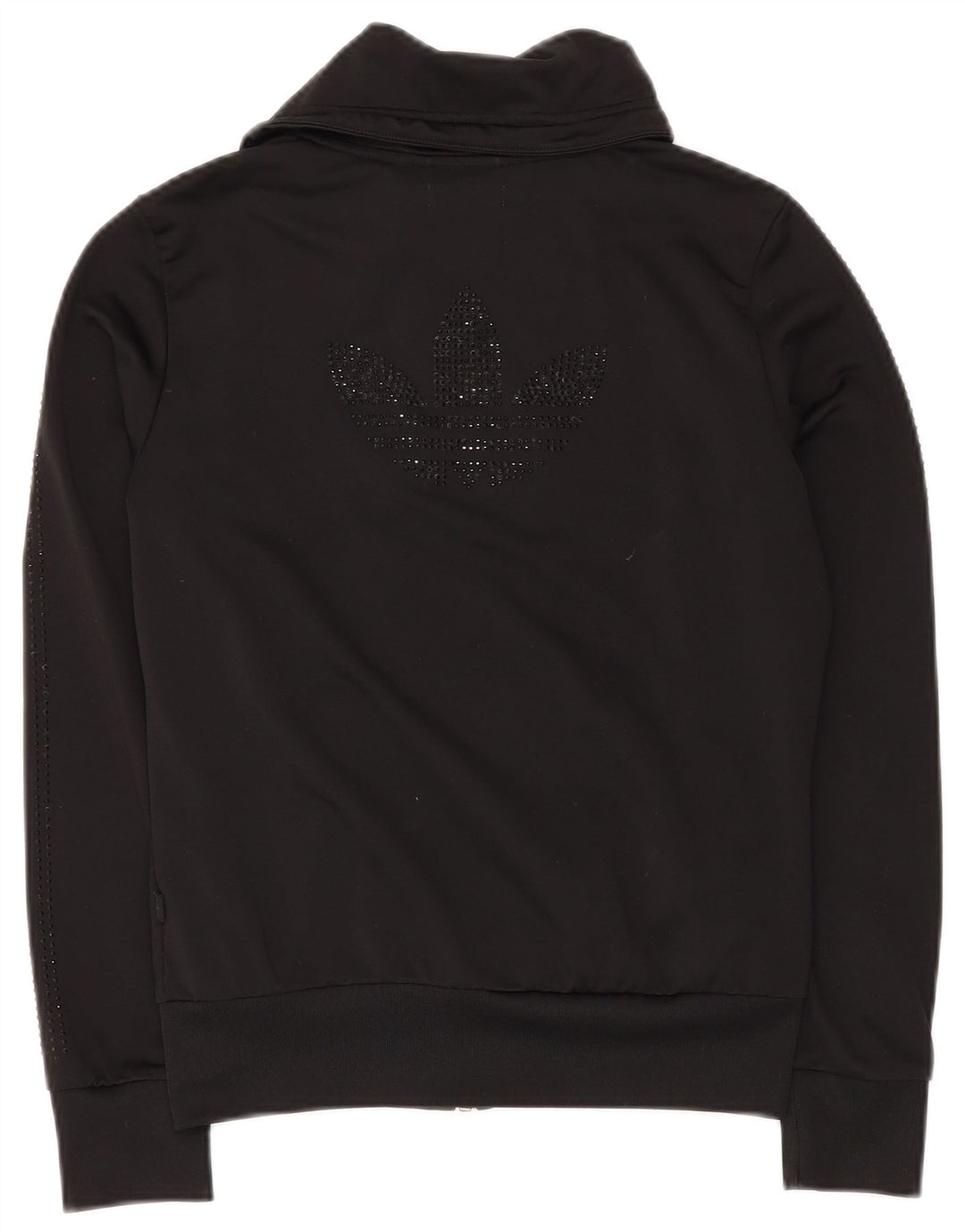 ADIDAS Damen Trainingsanzug Top Jacke EU 38 Medium Schwarz Polyester