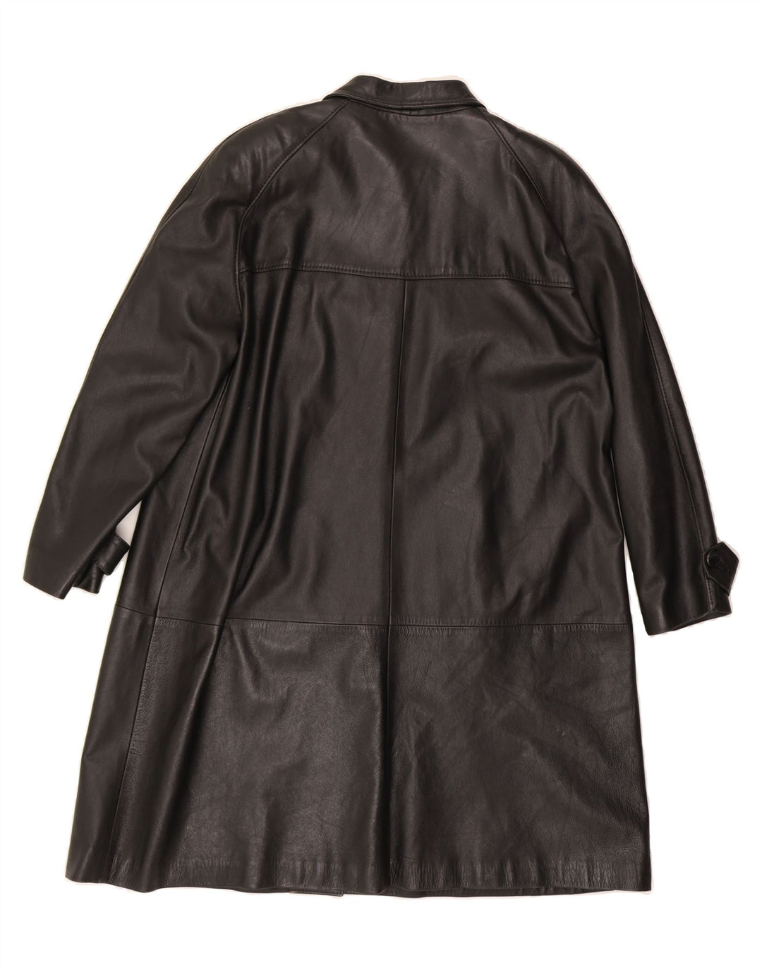 VINTAGE Womens Leather Coat UK 18 XL Black Vintage Vintage and Second-Hand Vintage from Messina Hembry 