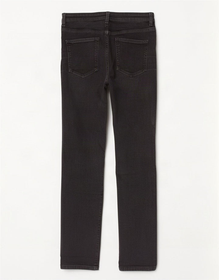 Marks & Spencer Damen The Sienna Straight Jeans UK 12 Medium W32 L30 Schwarz