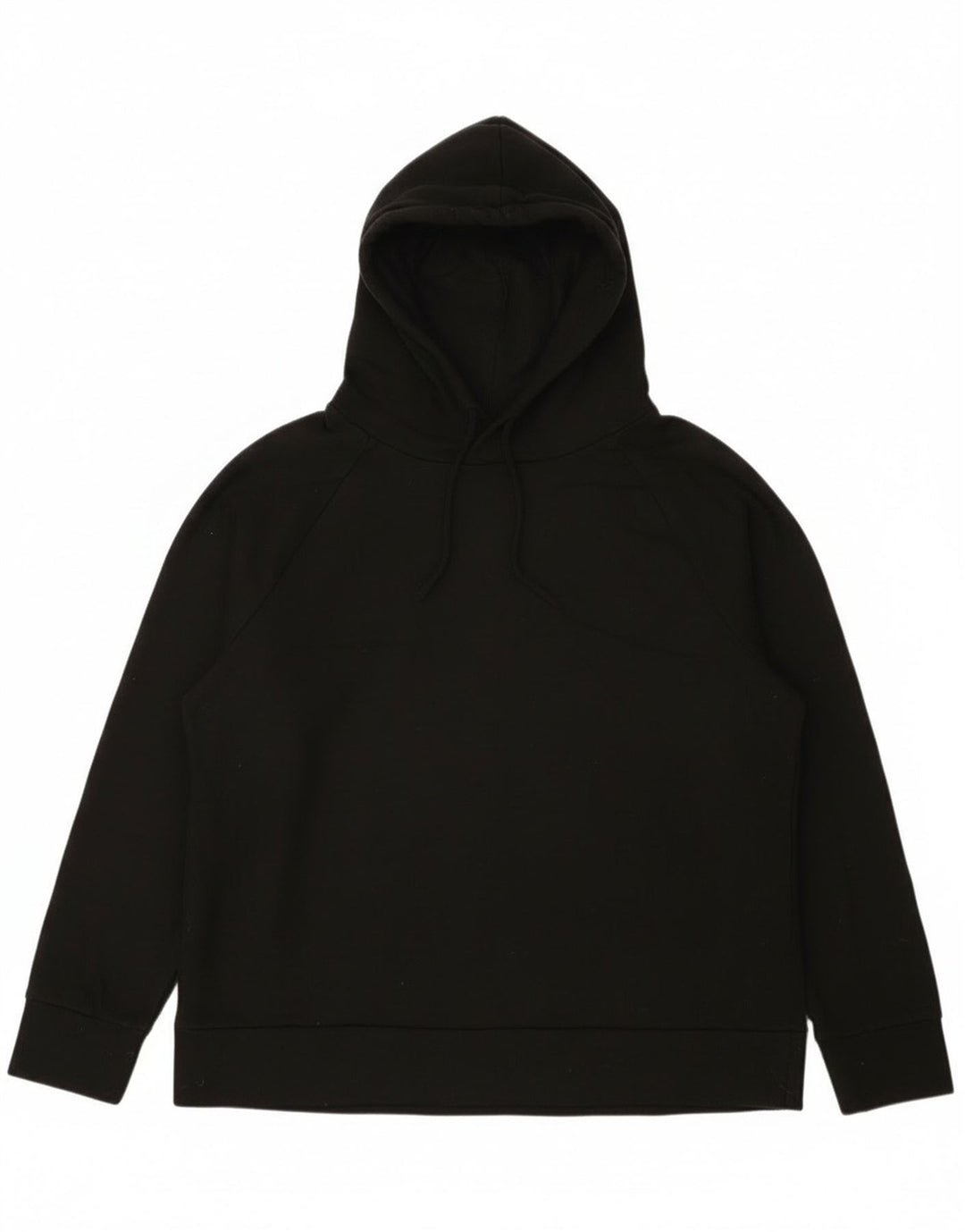 Eddie Bauer Womens Loose Fit Hoodie Pullover UK 14 Mittelschwarzes Polyester