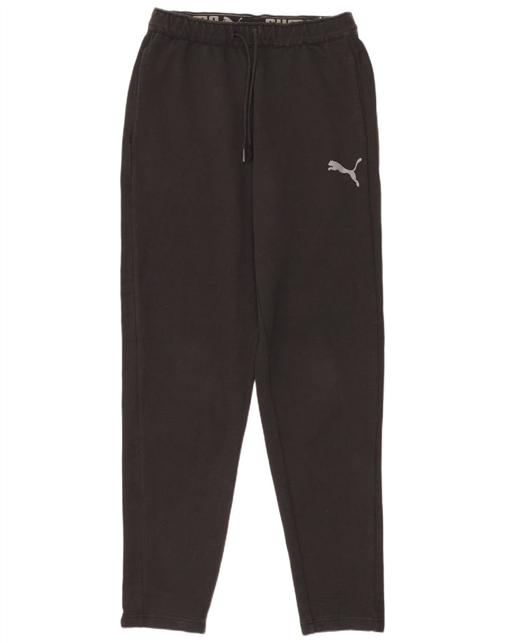Puma Herren-Trainingshose, Größe S, schwarze Baumwolle