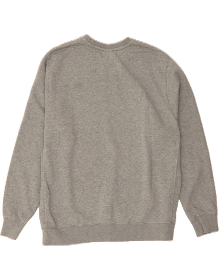 NIKE Herren-Sweatshirt-Pullover, groß, graue Baumwolle