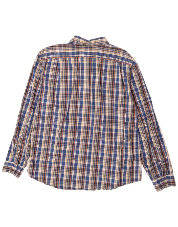 Eddie Bauer Herren-Hemd mit klassischer Passform, groß, blau kariert, Baumwolle