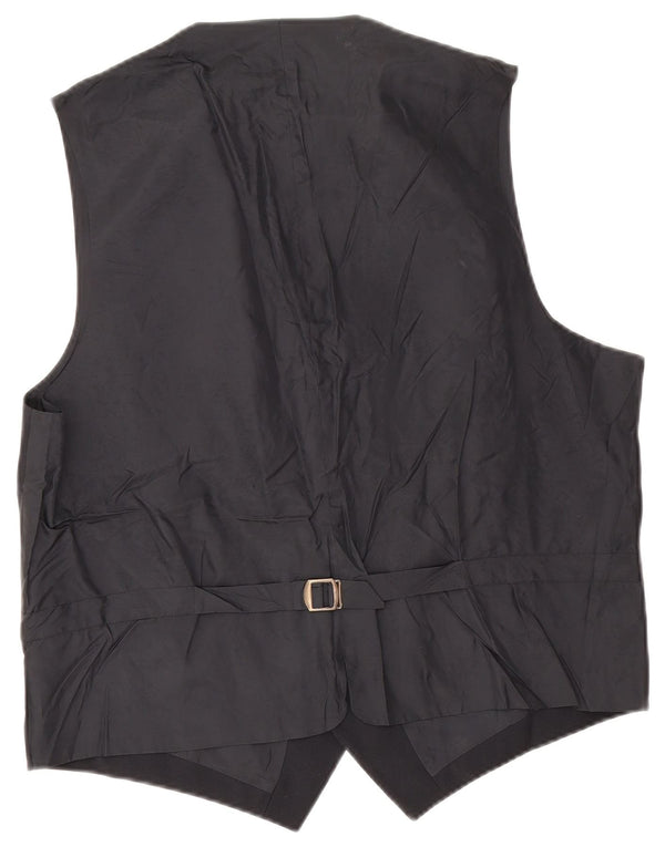 Angelico Herrenweste IT 54 2XL Schwarze Schurwolle
