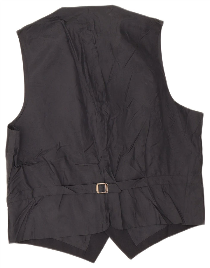 Angelico Herrenweste IT 54 2XL Schwarze Schurwolle